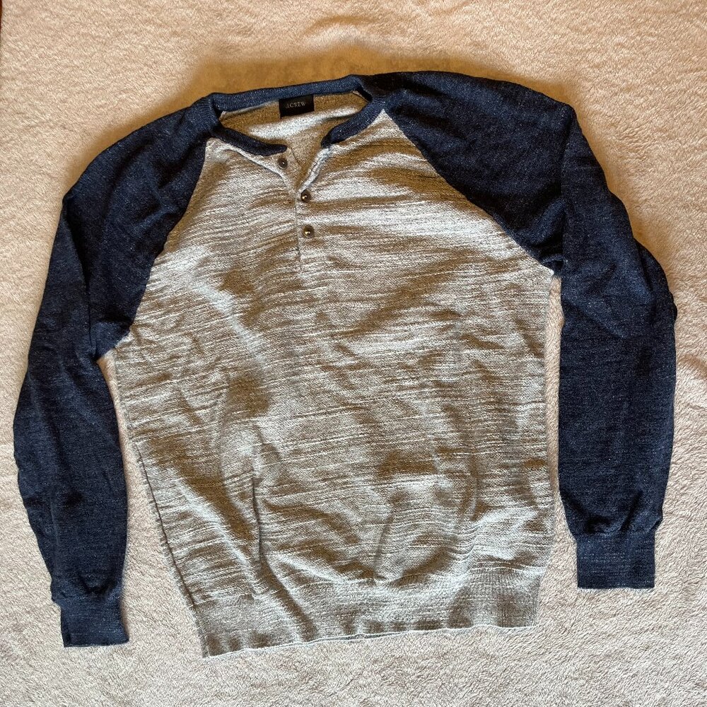 J.Crew Cotton 3-Button Sweater
